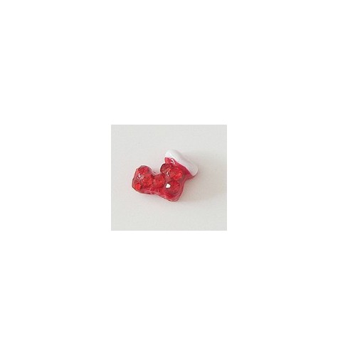 Décor 3D Botte Rouge Cristaux 1 pcs  - manucure ongles et nail art 