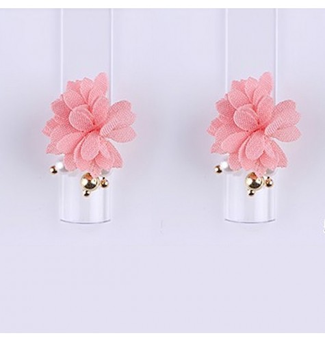 Décor 3D Fleur Marguerite Aimant Tissu Rose 1 pcs pour manucure ongles et nail art en gel uv