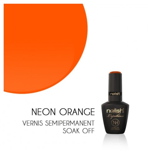Vernis Semi Permanent UV/LED Néon Orange L'apothéose Nailish